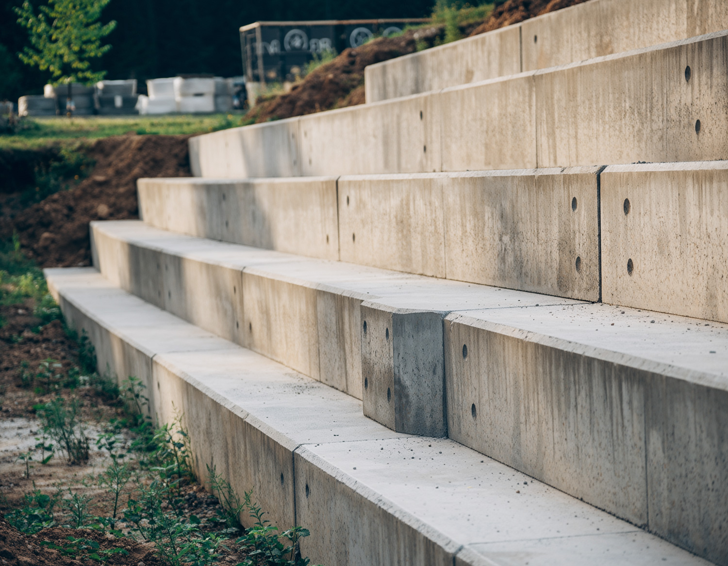 Skreddersydde støttemurer på Voss og i Vestland for private og bedrifter - holdbare betongløsninger
